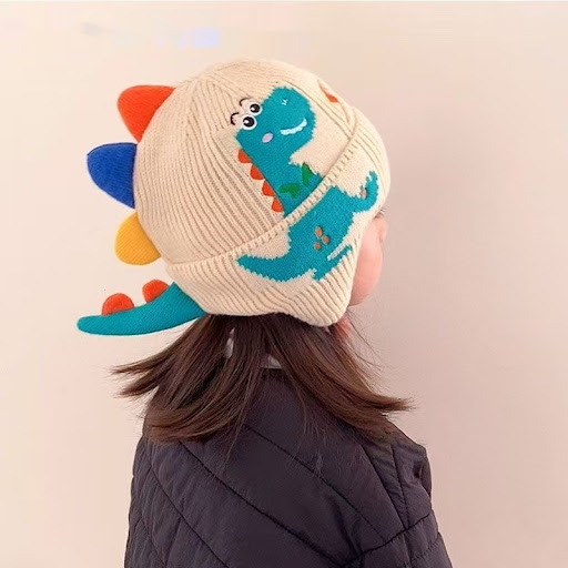 Dinosaur Hat Beige