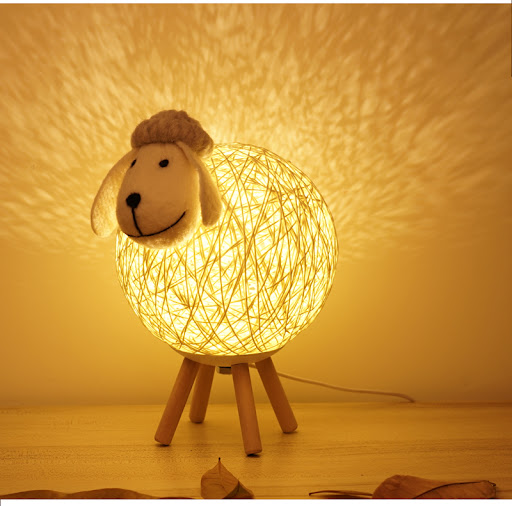 Title 2, Lamb starry sky projection sleep night light fo...