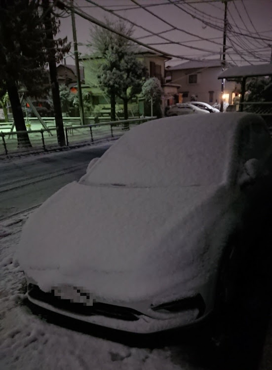 ゴルフ Rの積雪・GOLF 7.5R・雪化粧❄・明日は凍結？に関するカスタム事例の投稿画像1枚目