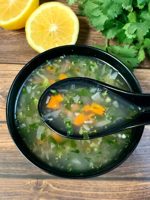 Veg Lemon Soup [Serves 1]