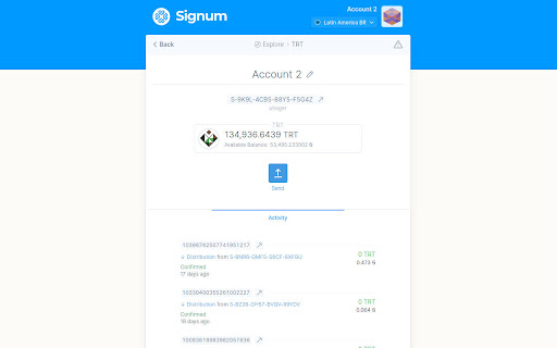 Signum XT Wallet