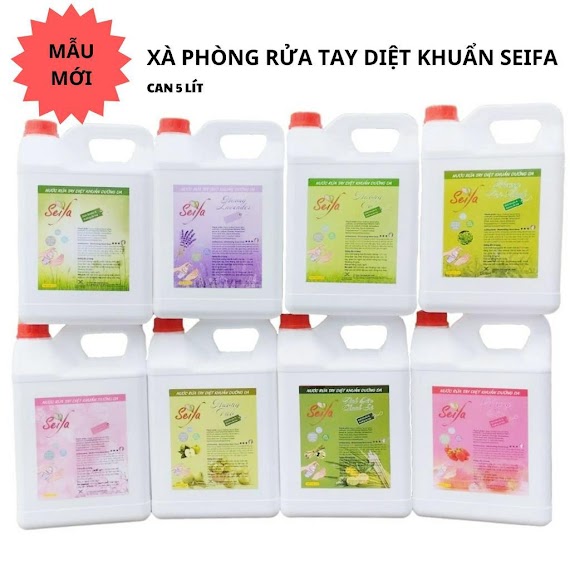 [Xà Phòng] Nước Rửa Tay Diệt Khuẩn Seifa Can 5 Lít