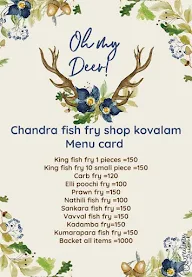 Kovalam Chandra Fish Fry Shop menu 3