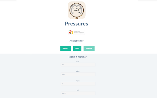Pressures