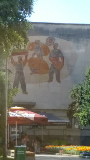 workers mural