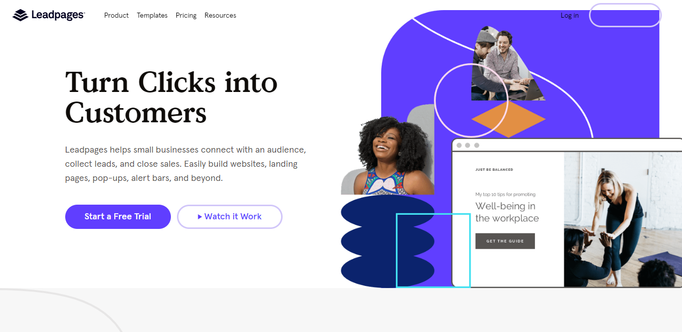 One of the best marketing tools in this regard is Leadpages, an easy to use landing page builder with hundreds of well-designed and optimized templates to choose from.
