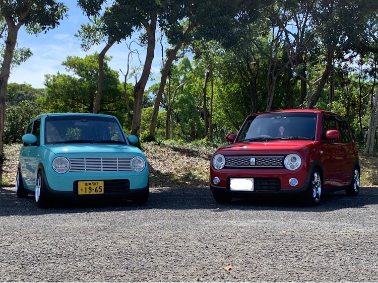 アルトラパンのフォロワーさんが来佐・虹の松原・唐津バーガー🍔・同車種はテンション上がる・コートテクトコラボに関するカスタム事例の投稿画像3枚目