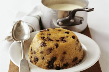 Orange and Currant Suet Pudding