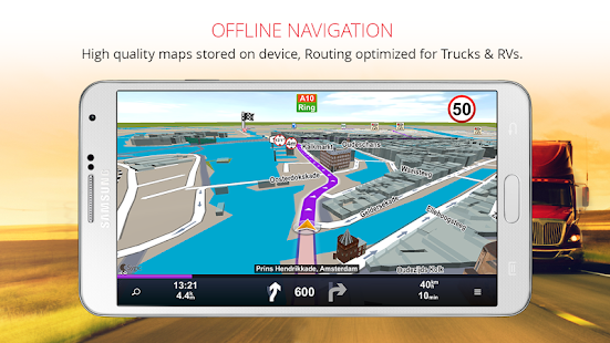 Sygic Professional Navigation Screenshot