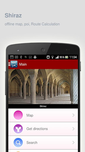 Shiraz Map offline