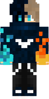 Fire and Ice Boy Skin Minecraft