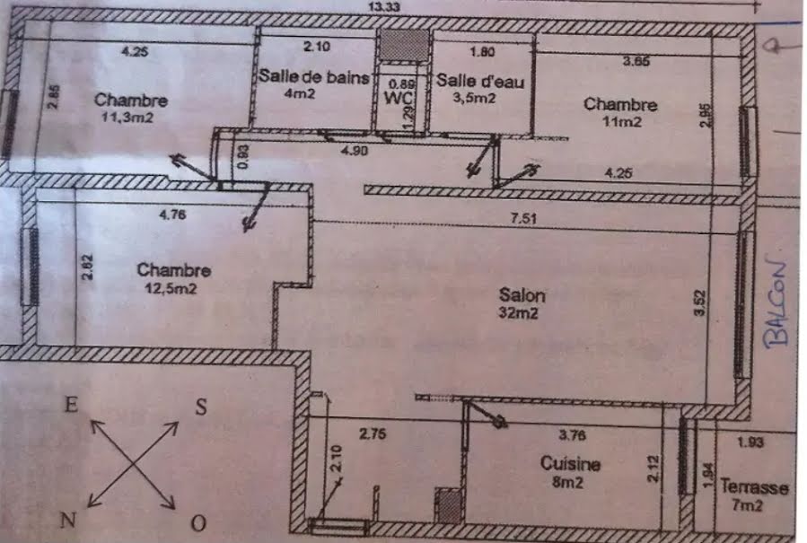 Vente appartement 5 pièces 88 m² à Asnieres-sur-seine (92600), 525 000 €