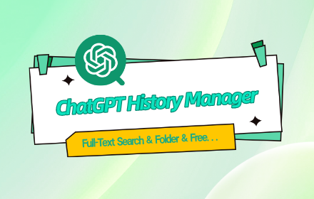 ChatGPT History Manager small promo image