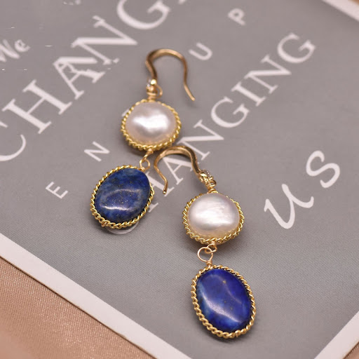 Title 3, Natural Freshwater Pearl Earrings Women Fashion...