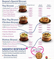 Sassy Begum - Biryani, Kebabs & Curries menu 1