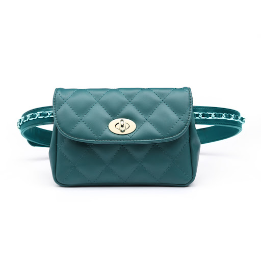 Title 5, Small Fragrance Crossbody Bag with Rhombus Chai...