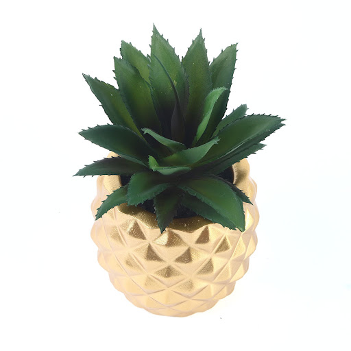 Title 6, Resin pineapple ornament for office desk, green...