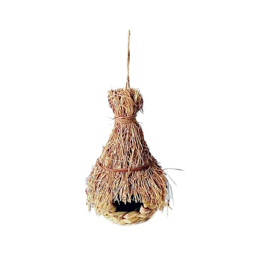 14Styles Birds Nest Bird Cage Natural Grass Egg Cage Bird House Outdoor Decorative Weaved Hanging Parrot Nest Houses Pet