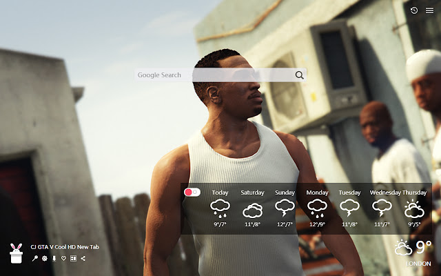 แท็บใหม่ CJ GTA V Cool HD, วอลเปเปอร์แบบกำหนดเอง HD