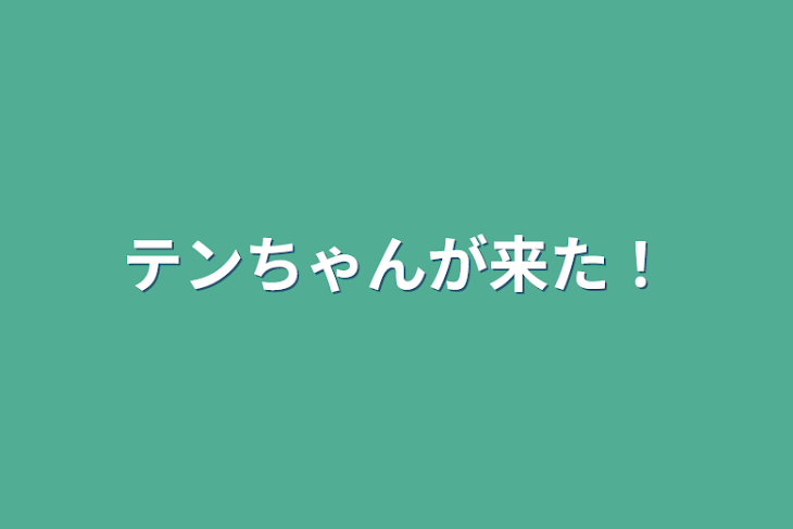 「テンちゃんが来た！」のメインビジュアル