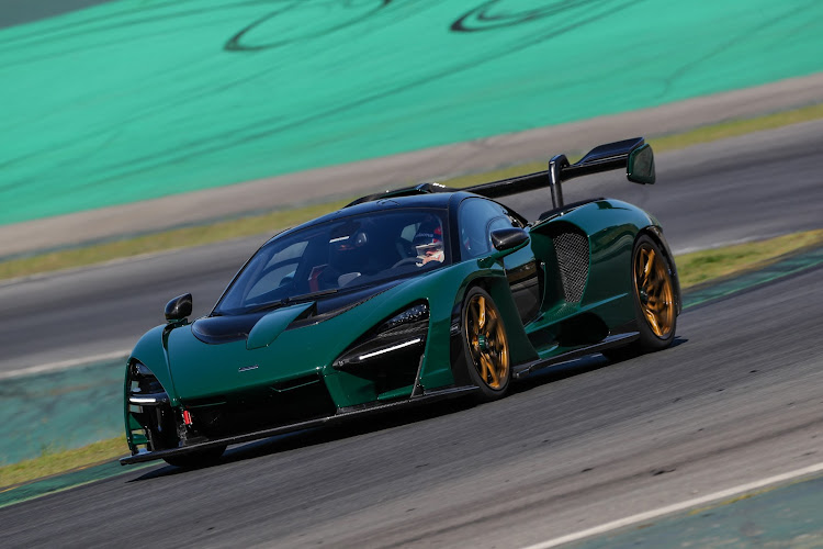 The extreme and street-legal McLaren Senna is now the fastest production car at Brazil's Interlagos racetrack. Picture: SUPPLIED