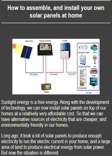 Screenshot Assembling solar power