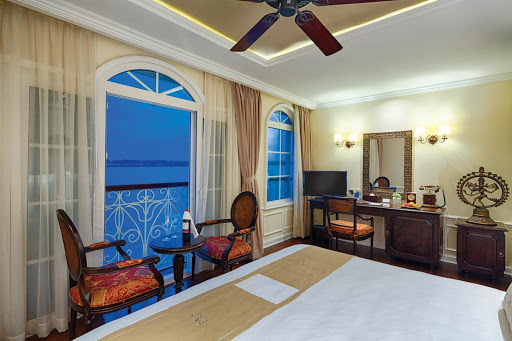 Relax in the Vista Suite during your trip down the Mekong aboard Uniworld's Mekong Navigator. 