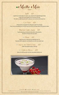 Paatra - Jaypee Vasant Continental menu 2