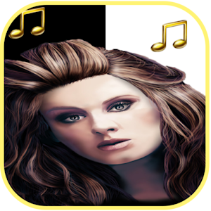 Piano Adele  magic white tile logo