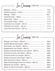 Iceberg Organic Icecreams menu 1