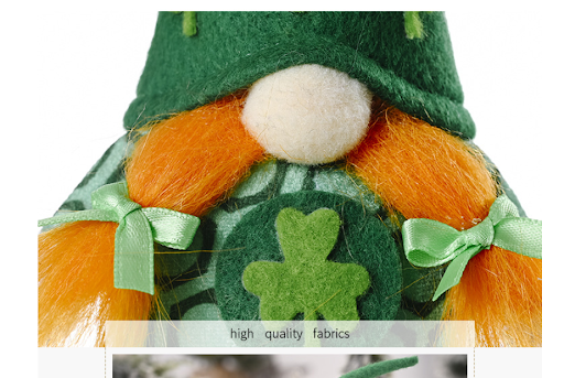 Title 1, Little Doll Standing Green Leaf Gnome Ornament ...