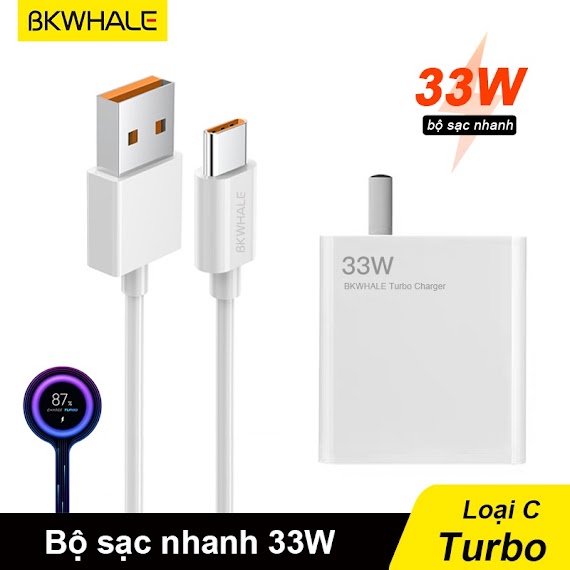 Dây Cáp Sạc Nhanh 33W Usb 5A Type - C Cho Xiaomi Mi 10 9 8 Redmi Oppo Vivo