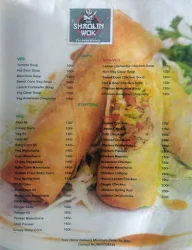 Shaolin wok menu 1