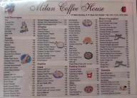 Milan Coffee House menu 1