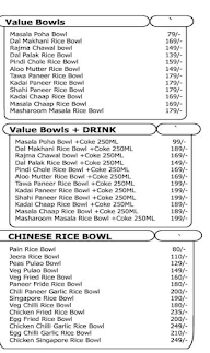 The Food Ranger menu 1