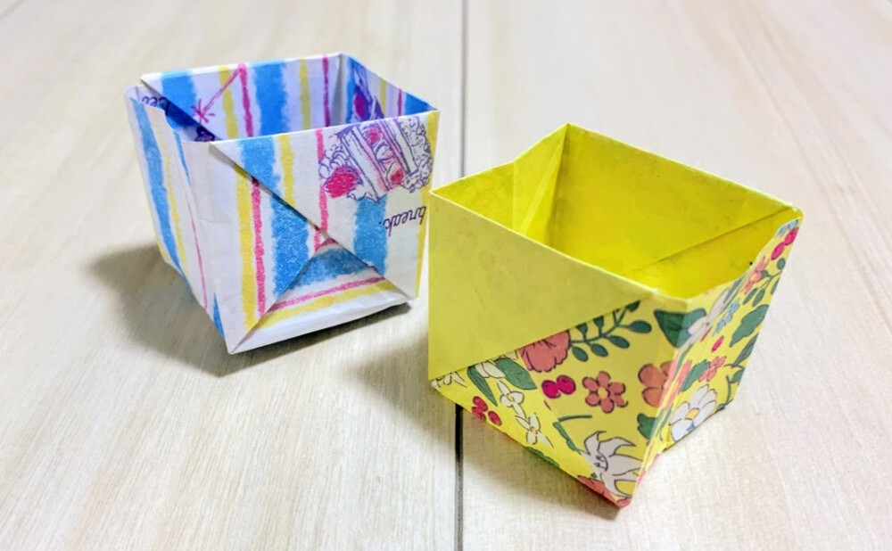 折り紙 長方形の紙で折る丈夫な箱の折り方 Trill トリル