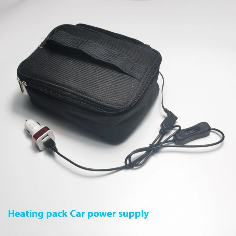 Bolsa térmica Bento para exteriores con calefacción USB, cómoda y fácil de transportar, ideal para almuerzos calientes y convenientes