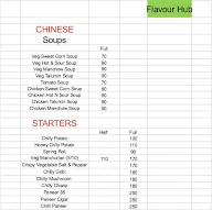 Flavour Hub menu 1