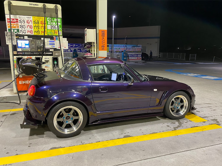 カプチーノの西ミ前夜祭・ミッドナイトパープル・ガススタは盛れるに関するカスタム事例の投稿画像3枚目