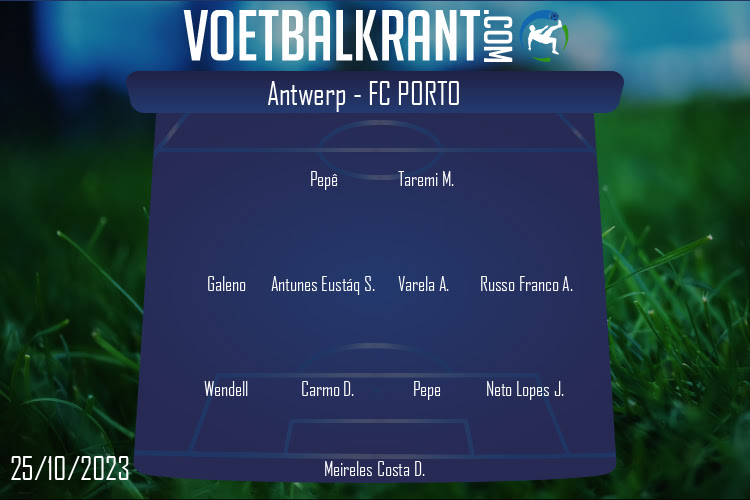 Opstelling FC Porto | Antwerp - FC Porto (25/10/2023)