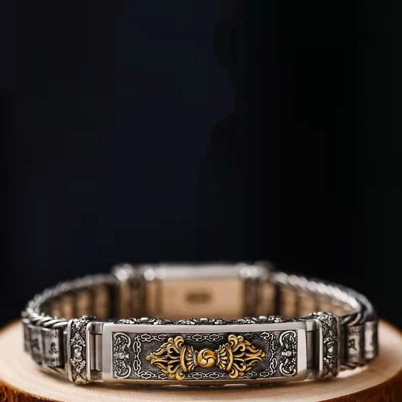 Title 4, Pulseira Retro Domineering Masculina com Seis P...