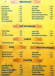 Sai Prasadham menu 1