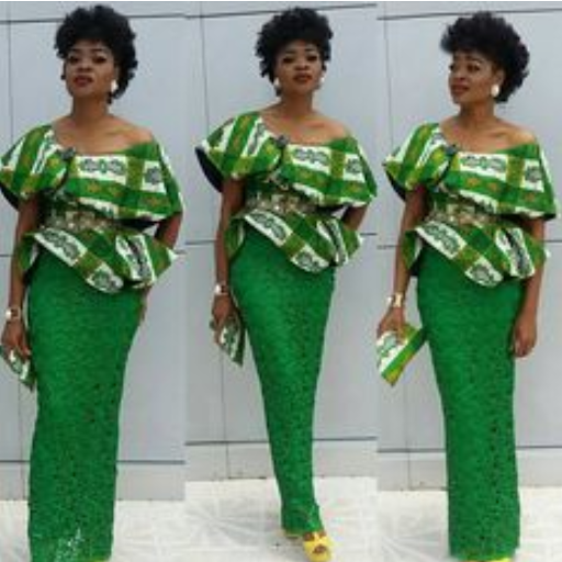Lace  Ankara Dress Styles
