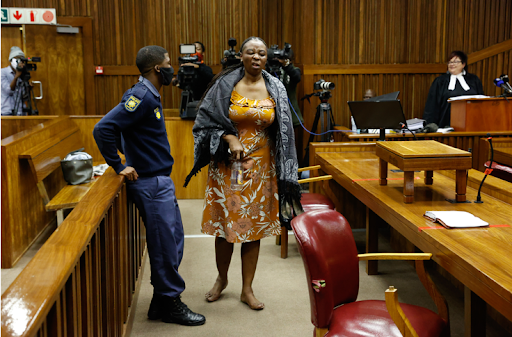 The court proceedings at the Johannesburg high court on Monday were adjourned after alleged killer cop Nomia Rosemary Ndlovu complained of dizziness.