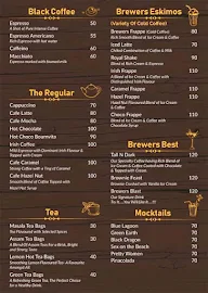 Brewers - The Coffee Bar menu 1