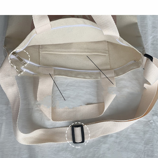 Title 6, Sac bandoulière femme Crooked Canvas polyvalent...