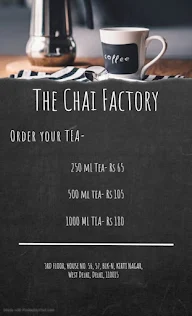 The Chai Factory menu 2