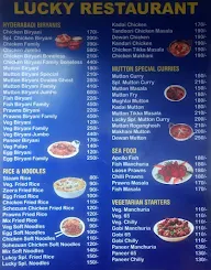 Lucky Restaurant menu 1