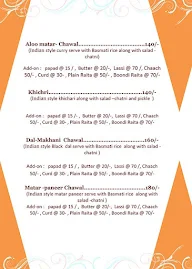 Chawal menu 2