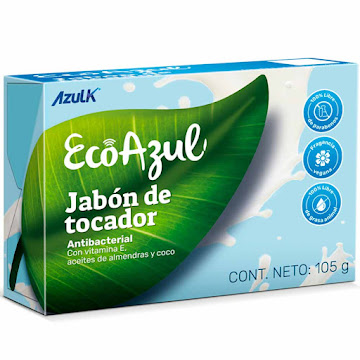 Jabón Ecoazul Antibacterial Vitamina E x 105 gr  